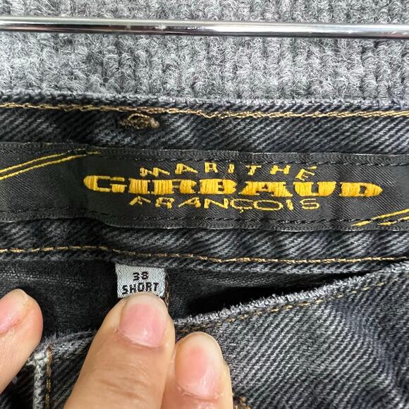 Vtg Marithe Francois Girbaud Men’s Jeans Faded‎ Black Size 38 Short - Picture 8 of 9